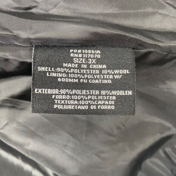 Women therapy by Lane Crawford Size 3X Gray Coat Collar Big Buttons Pockets Wool - Picture 10 of 15